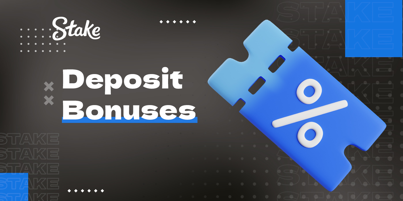 Deposit bonuses available on Stake Pakistan