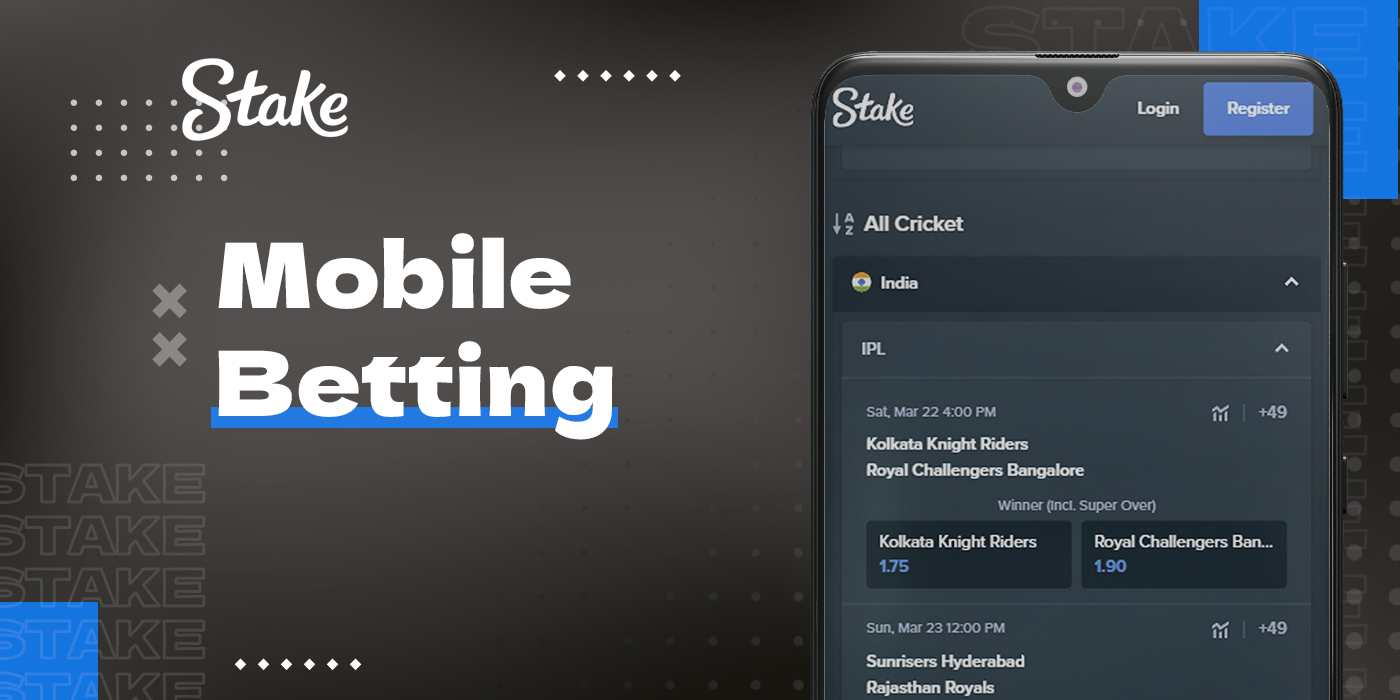 Cricket betting on online platform Stake 2025