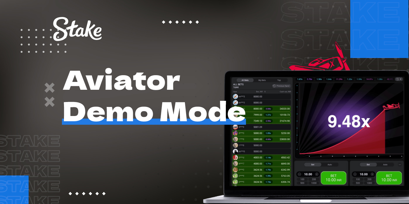 Features of the demo version of the Aviator game on Stake