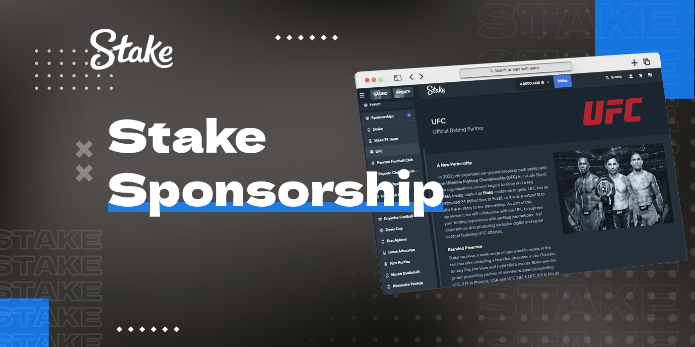 Generous sponsorship from Stake betting company 