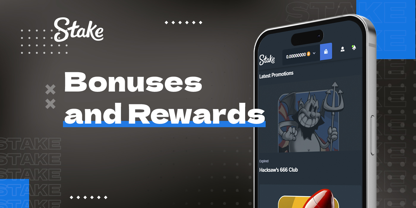 Bonuses and promotions available to Stake users from Pakistan