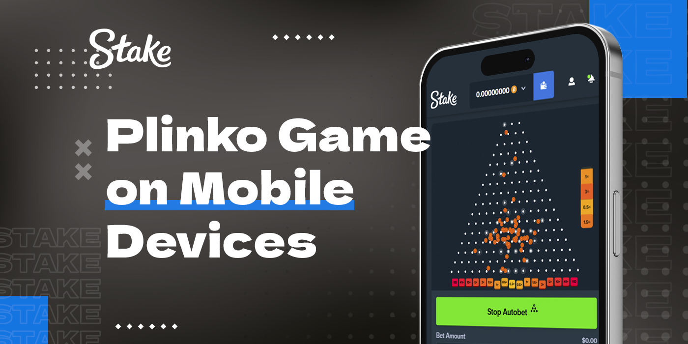 Plinko on Stake on mobile devices