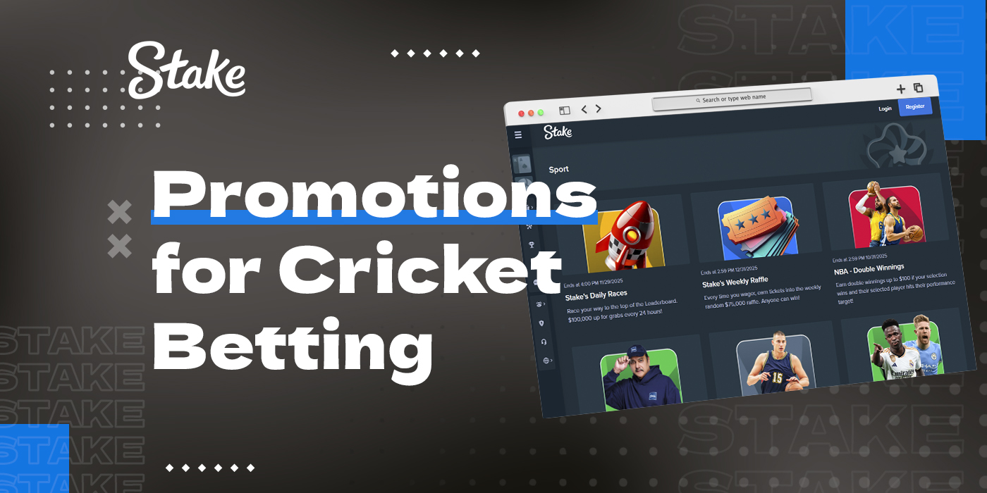 Bonus offers for cricket betting on Stake 2025