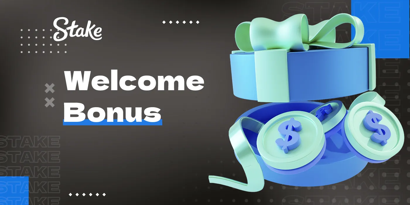 Welcome bonus for Stake online casino users 